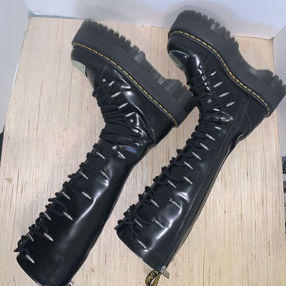 Dr. Martens Women's 1B60 MAX LTT Knee High Platform Black US 7 RARE Goth/Grunge - Picture 9 of 16